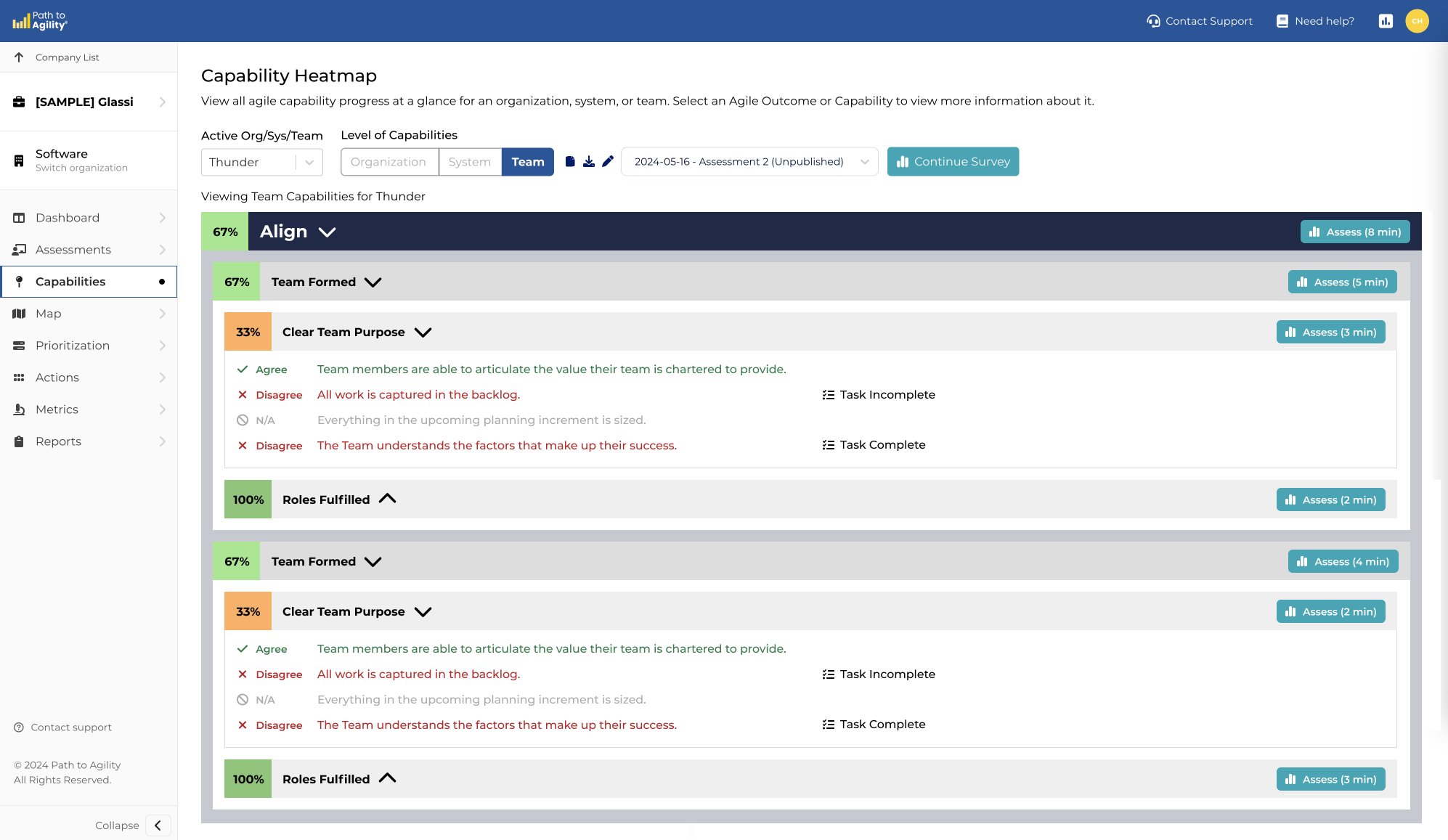 Acceptance Criteria Assessment